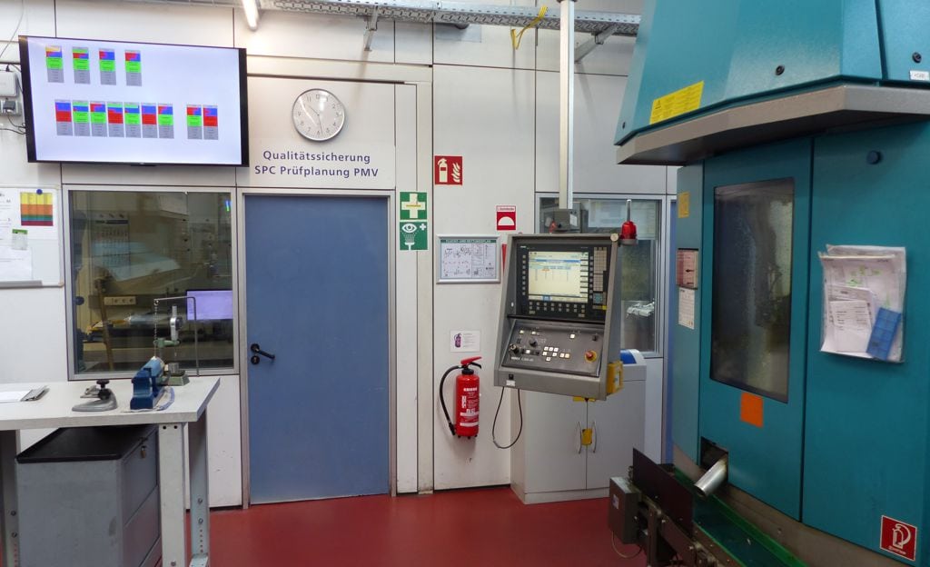 Dashboard im Shopfloor Dashboard im Shopfloor: Maschinenübersicht neben SPC-Prüfplanung und Prüfmittelverwaltung.