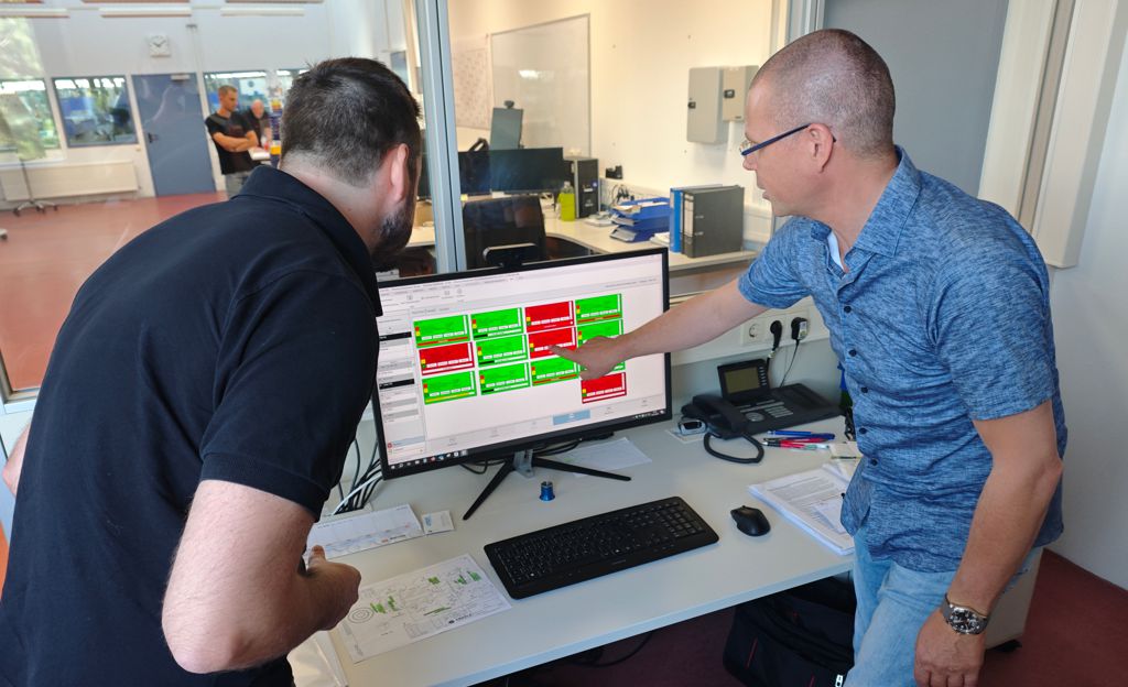 Der Fertigungsleitstand der Halle – aktuelle Maschinenzustände auf einen Blick