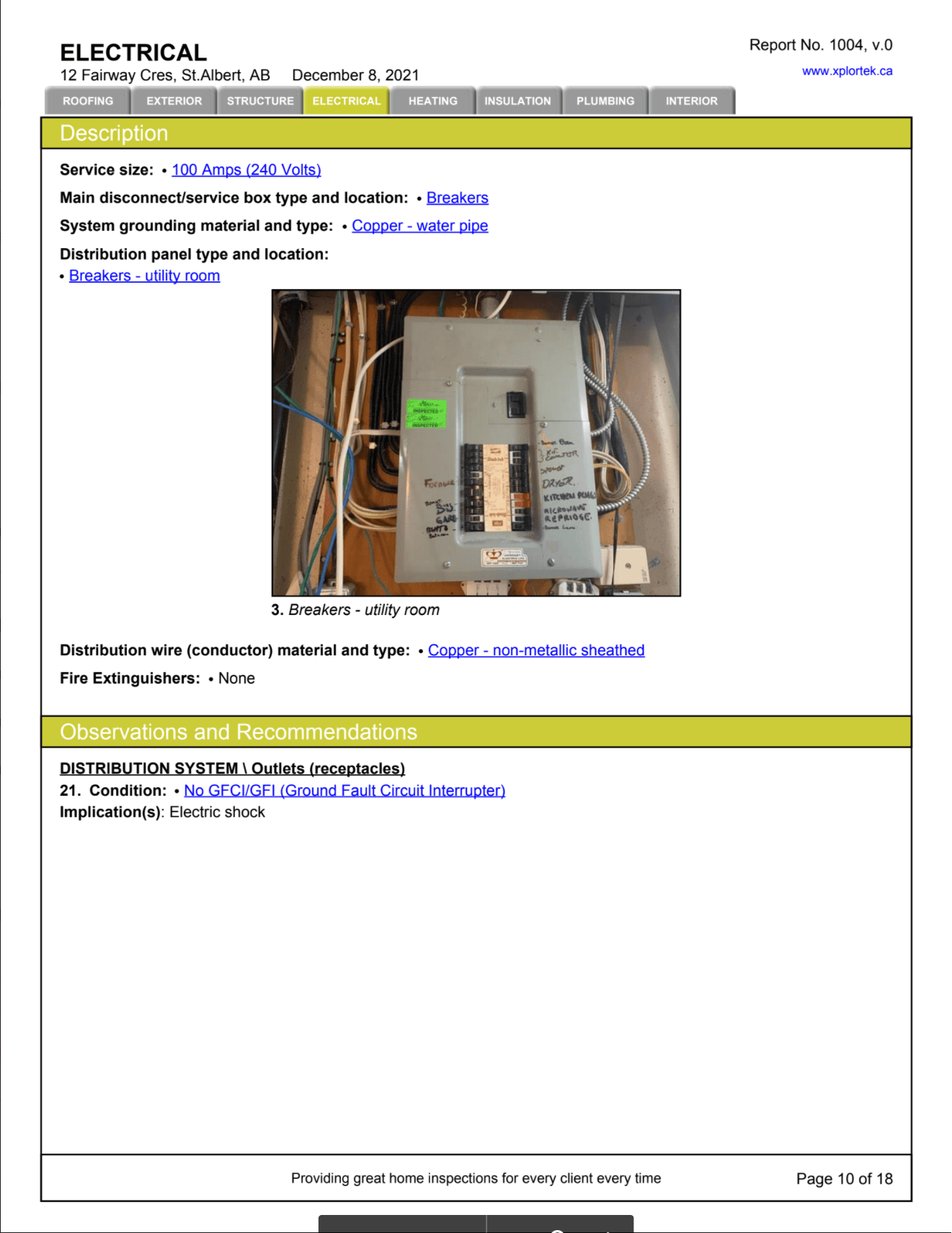 Edmonton thermographic home inspections, acreage real estate inspection company near me