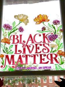 Black Lives Matter Window Mural