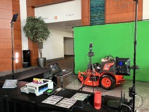 A customized booth for Kioti Tractors at the Raleigh Convention Center. We provide experiential photo marketing services to the locally based company nationwide.
