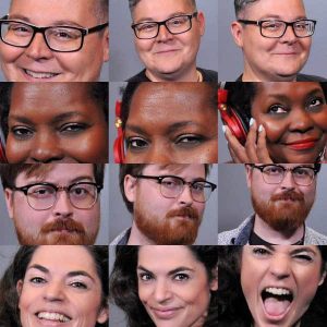 A collage of headshots from our Philadelphia Headshot photo booth