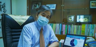 中華民國工業安全衛生協會湯大同理事長說明企業防疫福利調查