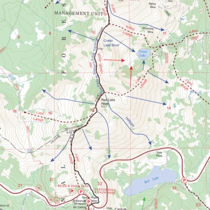 red lake peak ski touring