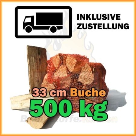 500 kg Brennholz 33 cm Kaminholz 500 kg
