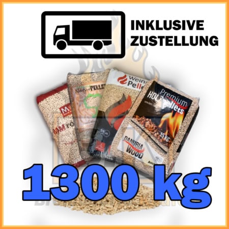 1300 kg Holzpellets mit Lieferung