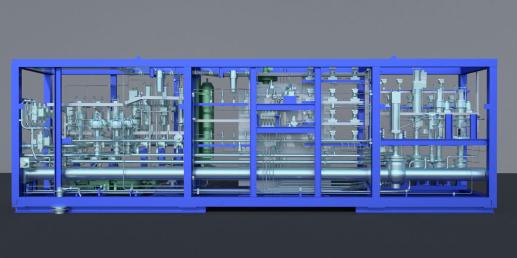 3D CAD model of an offshore engineering module