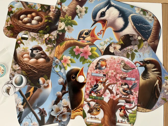 mes inserts à impimer les oiseaux