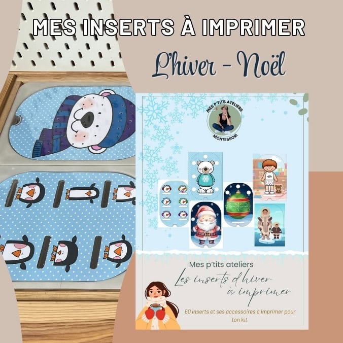 L'Hiver et Noël - Mes inserts à imprimer