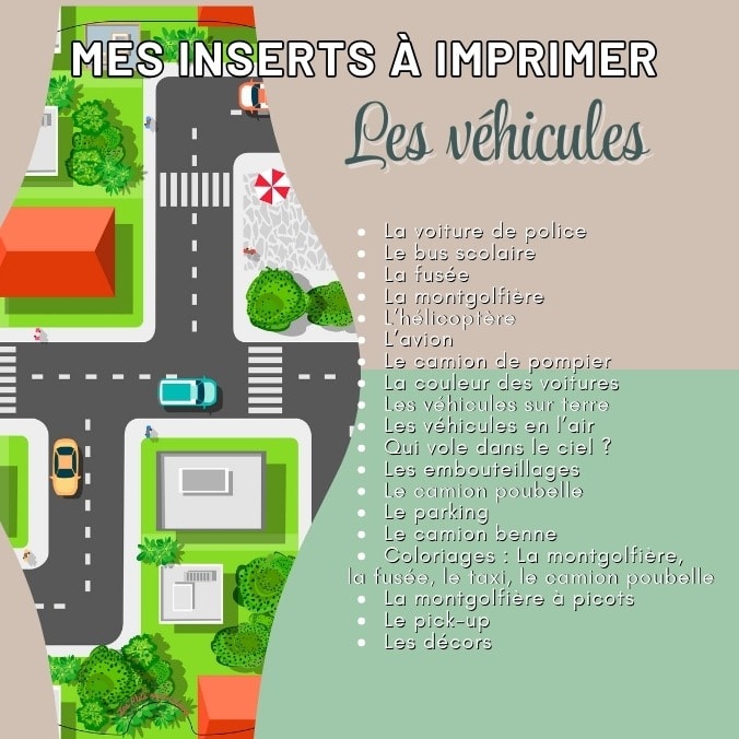 Les véhicules - Inserts à imprimer - indispensable – Image 3
