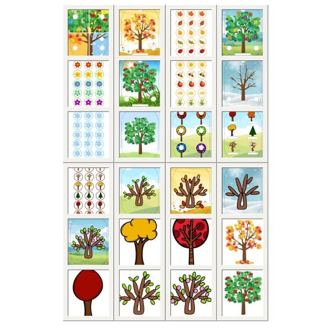 Les saisons, 13 inserts à imprimer parfait pour trofast ikea – Image 2