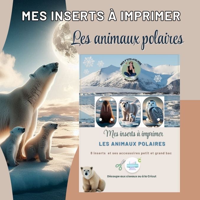 les animaux polaires inserts à imprimer