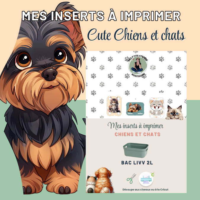 Cute chiens et chats insert livv