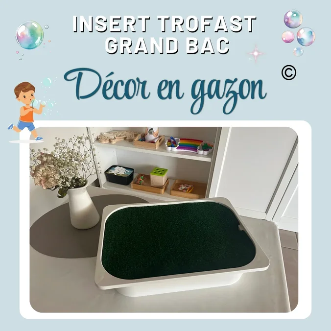 Decor gazon grand bac