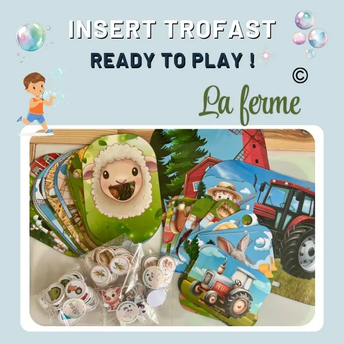 insert trofast en couleurs la ferme