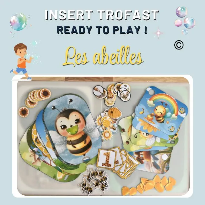 insert trofast en couleurs les abeilles