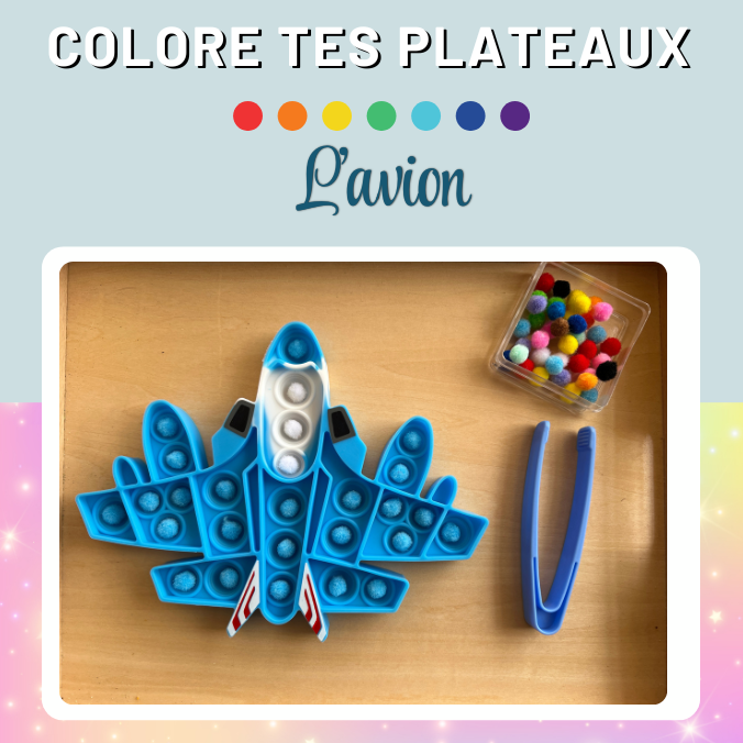 colore tes plateaux - l'avion