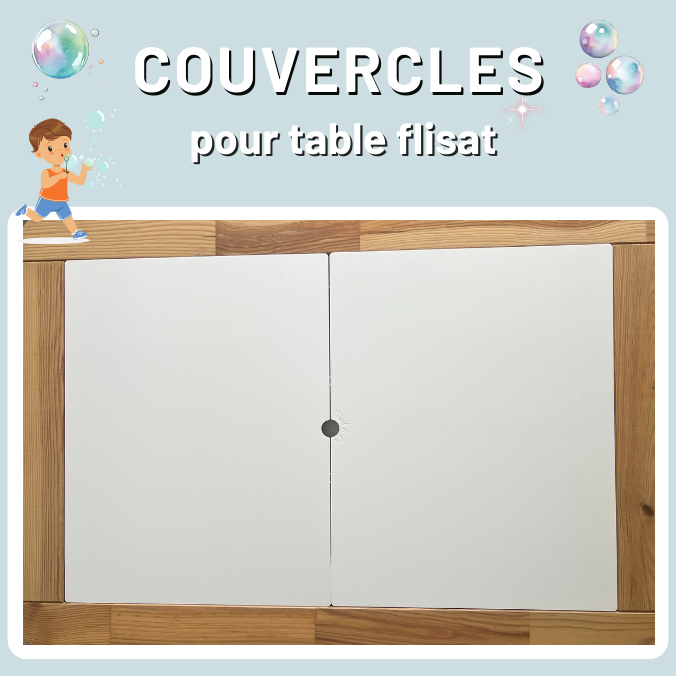 Couvercles table flisat
