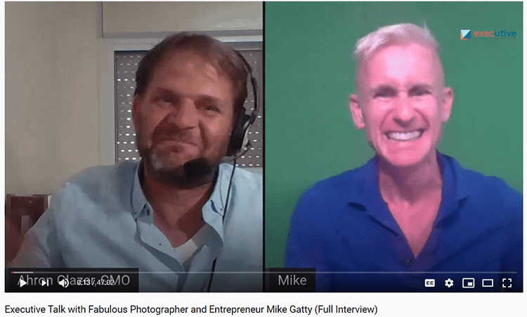 Podcast with green screen photographer Mike Gatty
