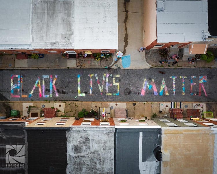 Black Lives Matter Baltimore Street Mural