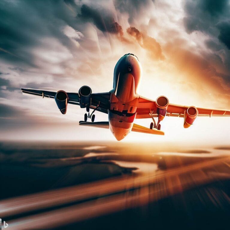 a plane created with AI