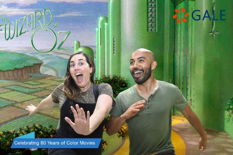 A Chicago green screen photo booth for GALE, where participants could "skip" down the Yellow Brick Road as they celebrated milestones in history.