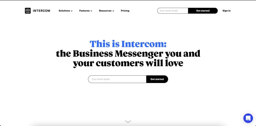 intercom business messenger