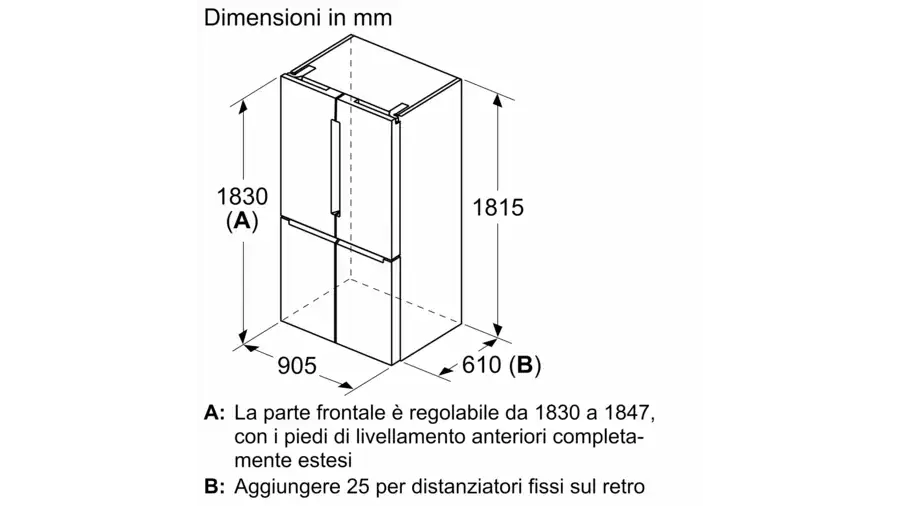 Frigorifero 4 Porte Bosch KFN96VPEA - immagine 8