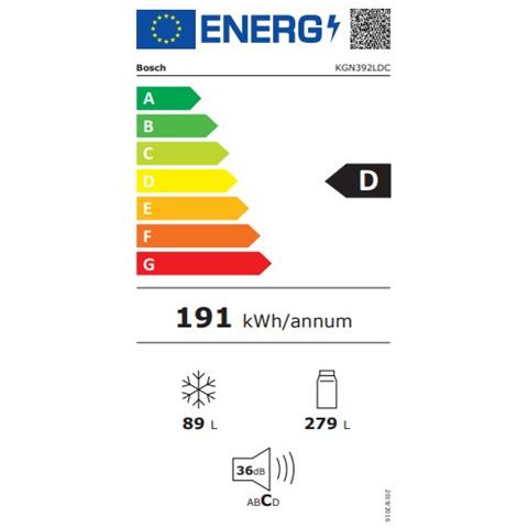 Frigorifero Combinato Bosch KGN392LDC 368 L Total NoFrost - immagine 5