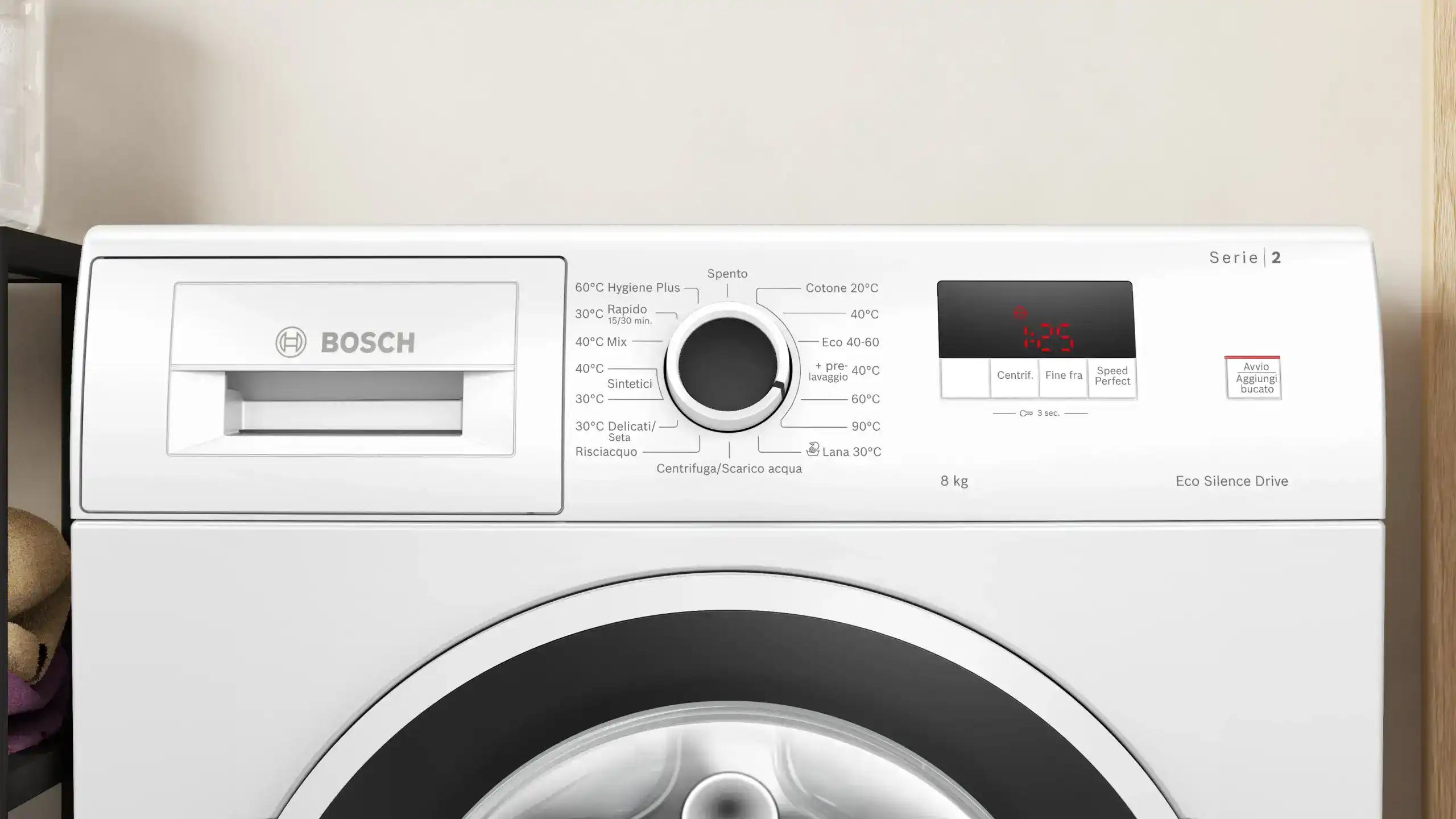 Lavatrice Carica Frontale Bosch WGE03200IT 8 kg - immagine 3