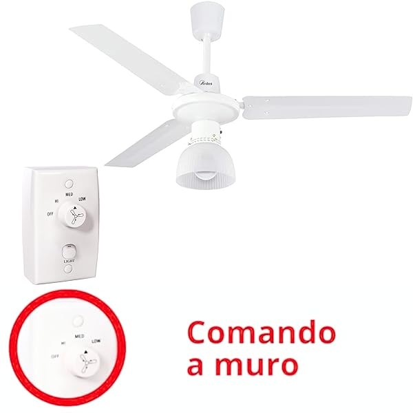Ventilatore Da Soffitt Ardes AR5A120L 3 Pale con Luce da Soffitto - immagine 5