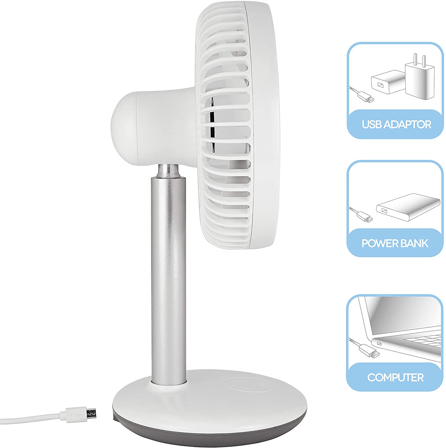 Ventilatore Portatile Argo ORFEO Ricaricabile - immagine 4