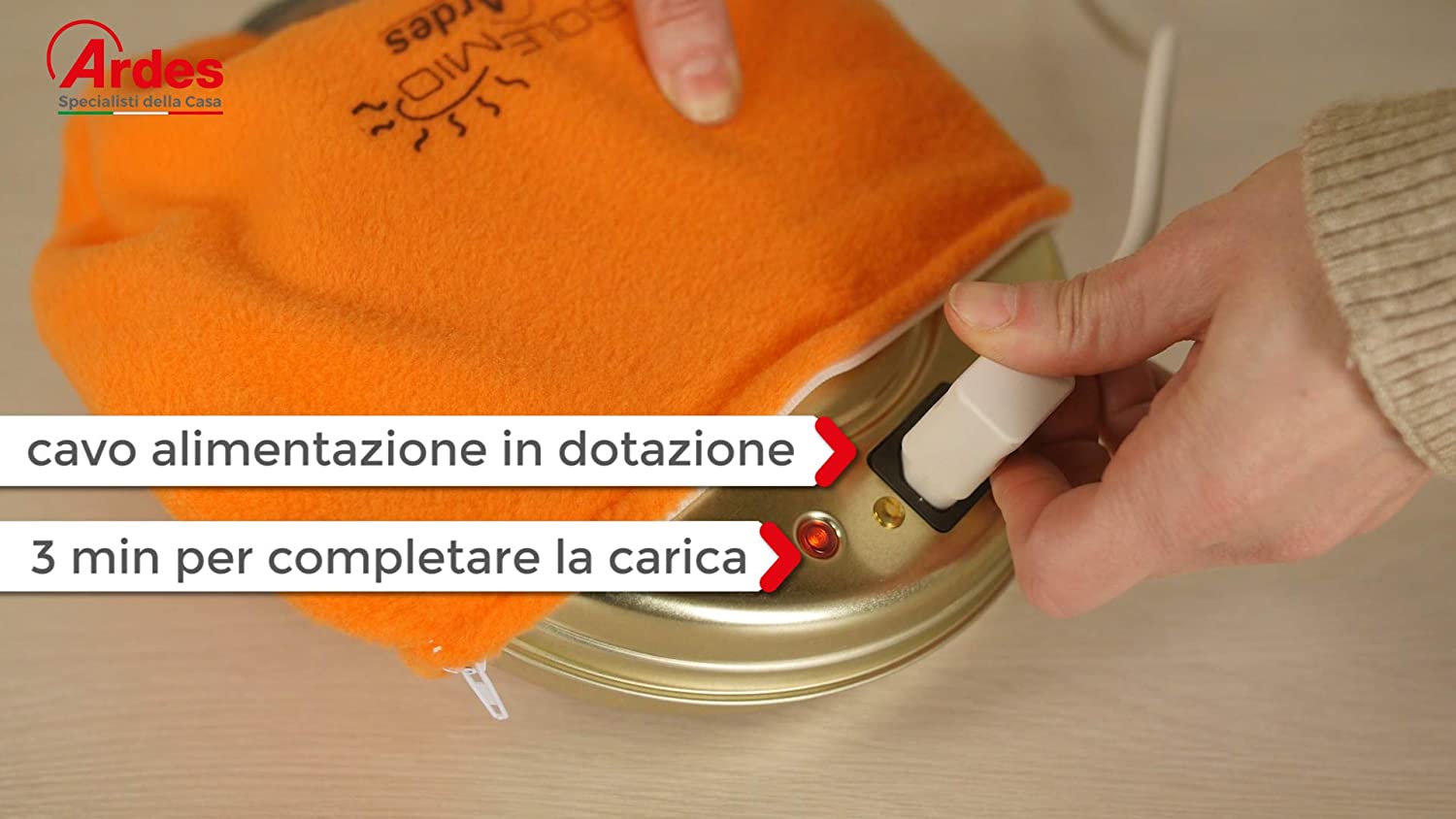 Scaldino Elettrico Ardes AR071A Sole Mio - immagine 5