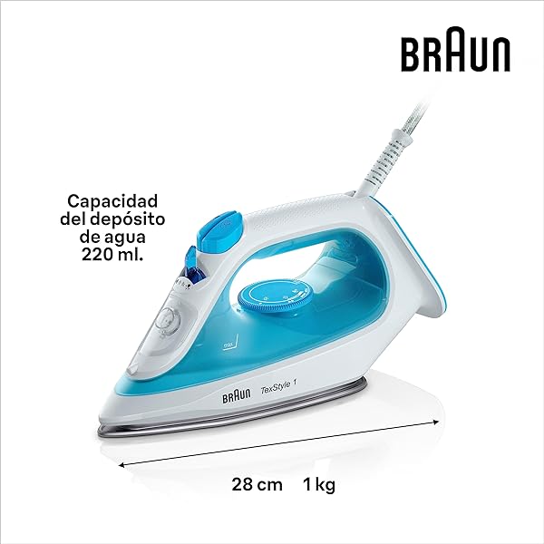 Ferro da Stiro Braun SI1050BL Piastra SuperCeramic 2000 W - immagine 4