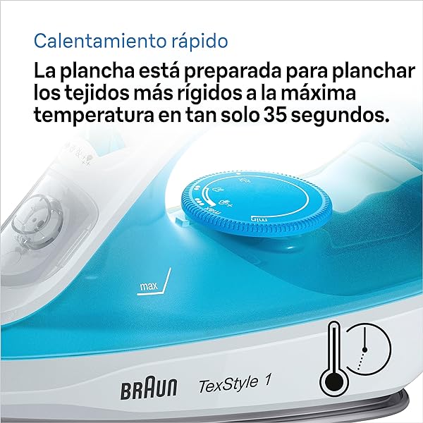 Ferro da Stiro Braun SI1050BL Piastra SuperCeramic 2000 W - immagine 6