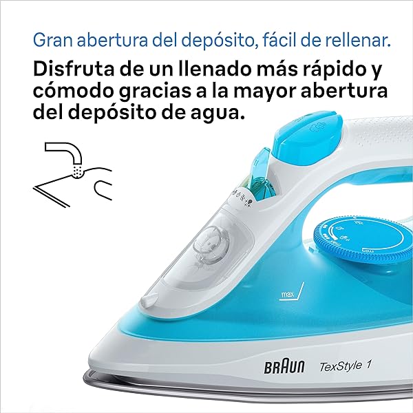 Ferro da Stiro Braun SI1050BL Piastra SuperCeramic 2000 W - immagine 8