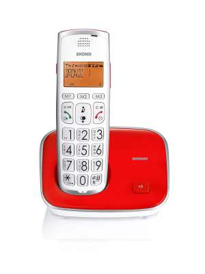 Brondi Bravo Gold2 Telefono Cordless Rosso