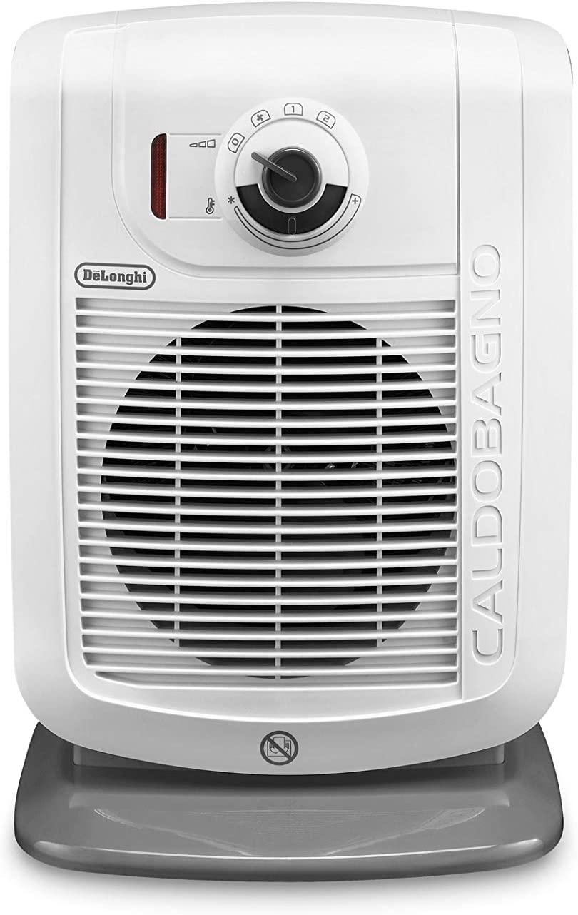 Termoventilatore De Longhi HBC3030 Caldobagno, 2200 W, Plastica, Bianco