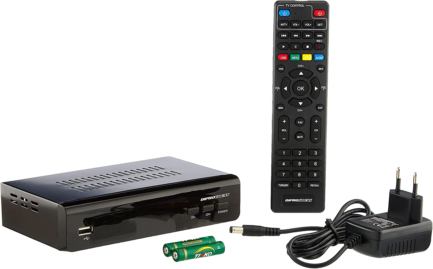 Decoder Digitale Terrestre Diprogress DPT203HD DVB-T2 HEVC H265 con Telecomando Universale 2 in 1 - immagine 5