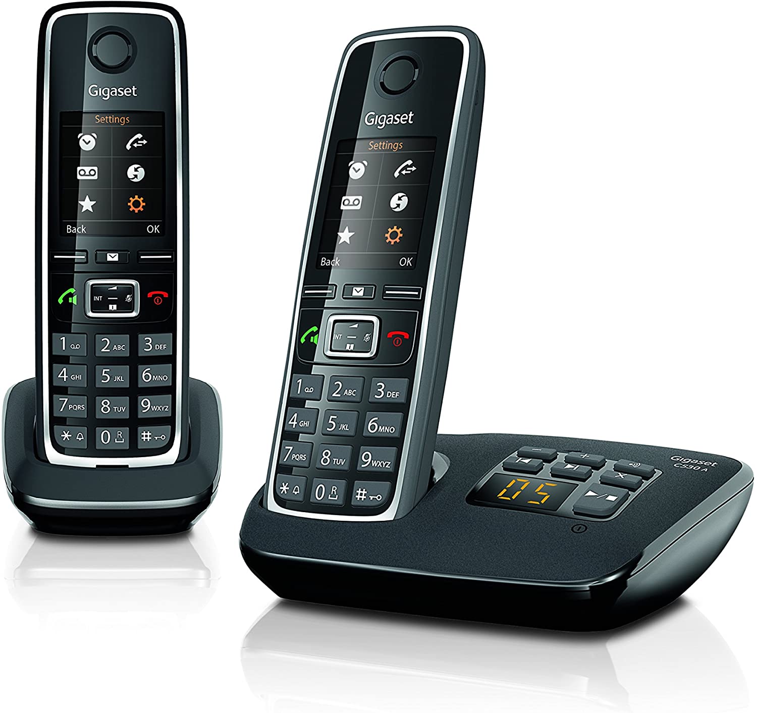 Cordless Gigaset C530A Duo Segreteria Funzione Sorveglia Bimbo