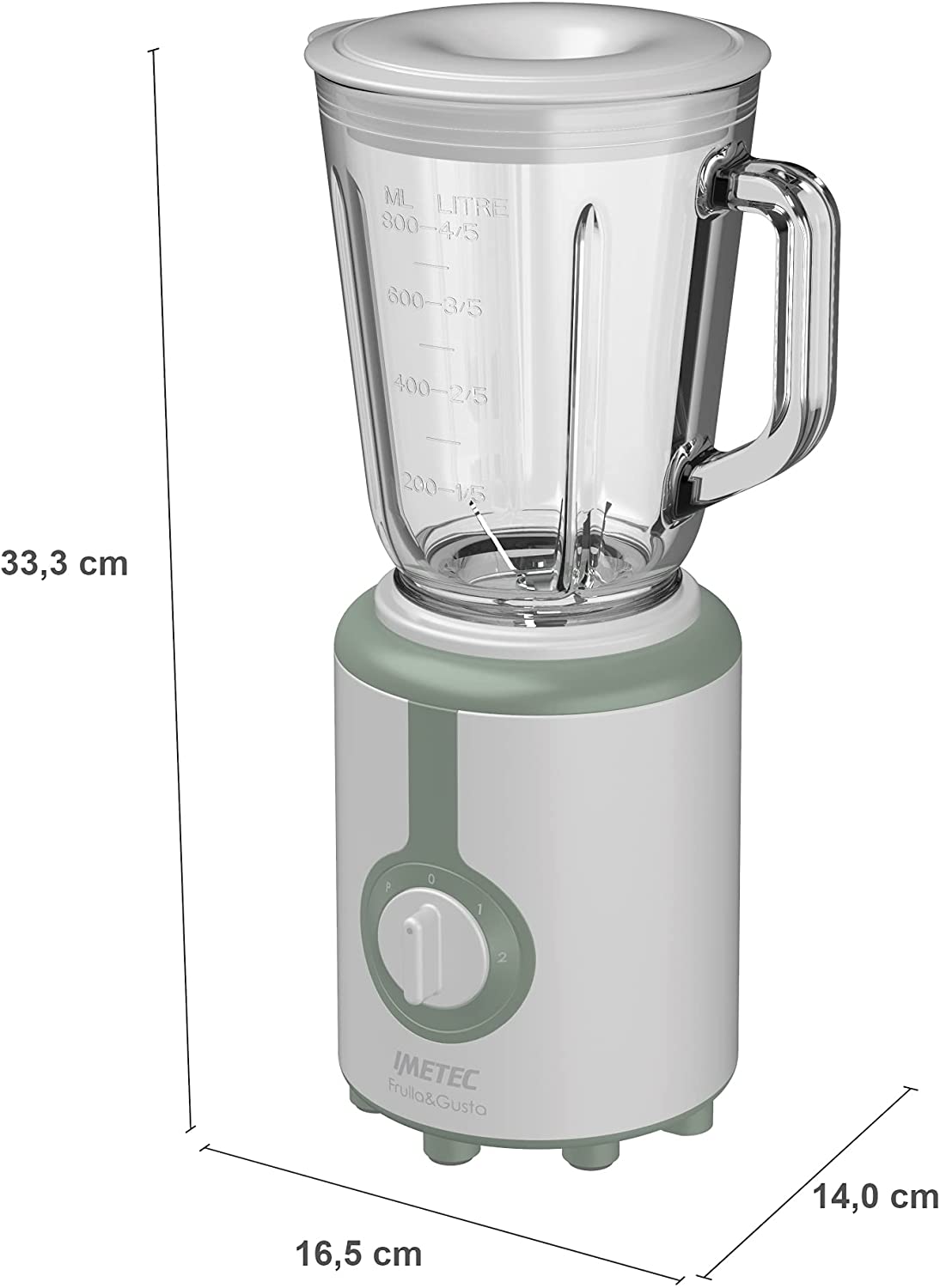 Frullatore Imetec Frulla&Gusta con 4 Lame in Acciaio Inox - immagine 7