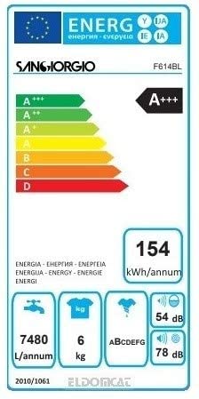 Lavatrice Carica Frontale Slim San Giorgio F614BL 6 Kg - immagine 3