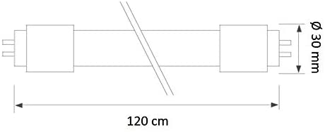 Lampadina Led Luceco LT84C18W18 18W G13 120 cm - immagine 2