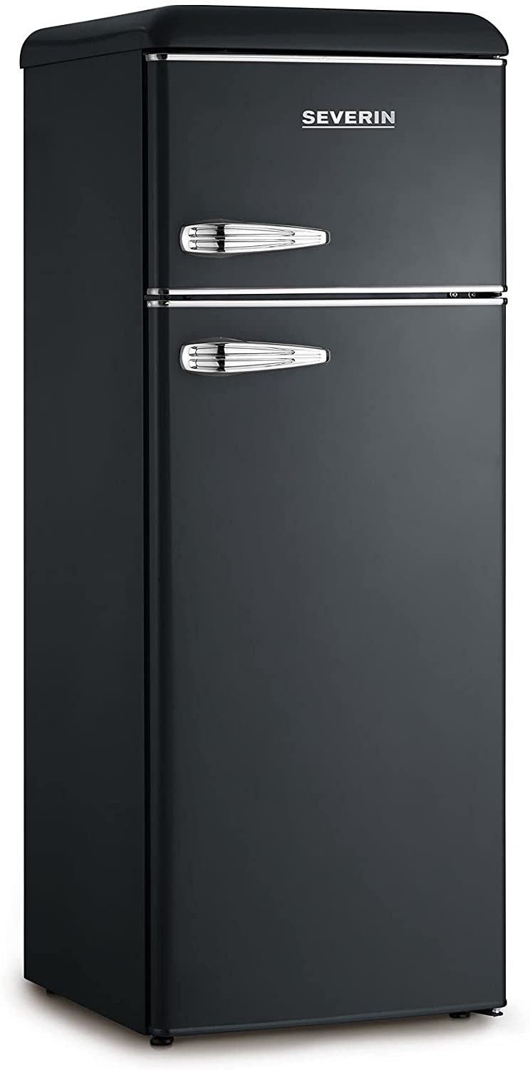 Frigorifero Doppia Porta Severin KS 9957 Statico Stile Retr&ograve; Nero