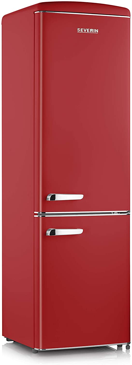 Frigorifero Combinato Severin RKG 8920 Statico Retrò Rosso