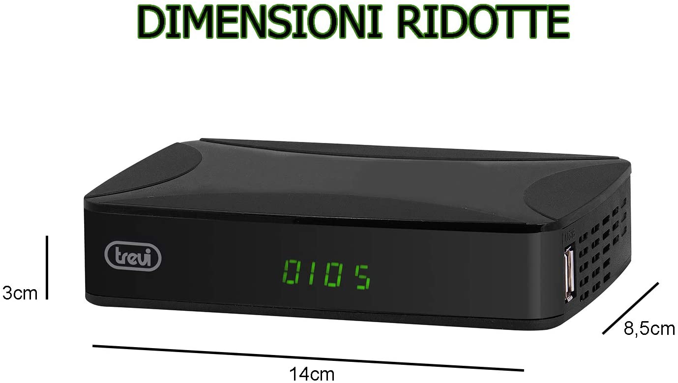 Decoder Digitale Terrestre Trevi HE 3368 T2 HD DVB-T2 con H.265/HEVC - immagine 4