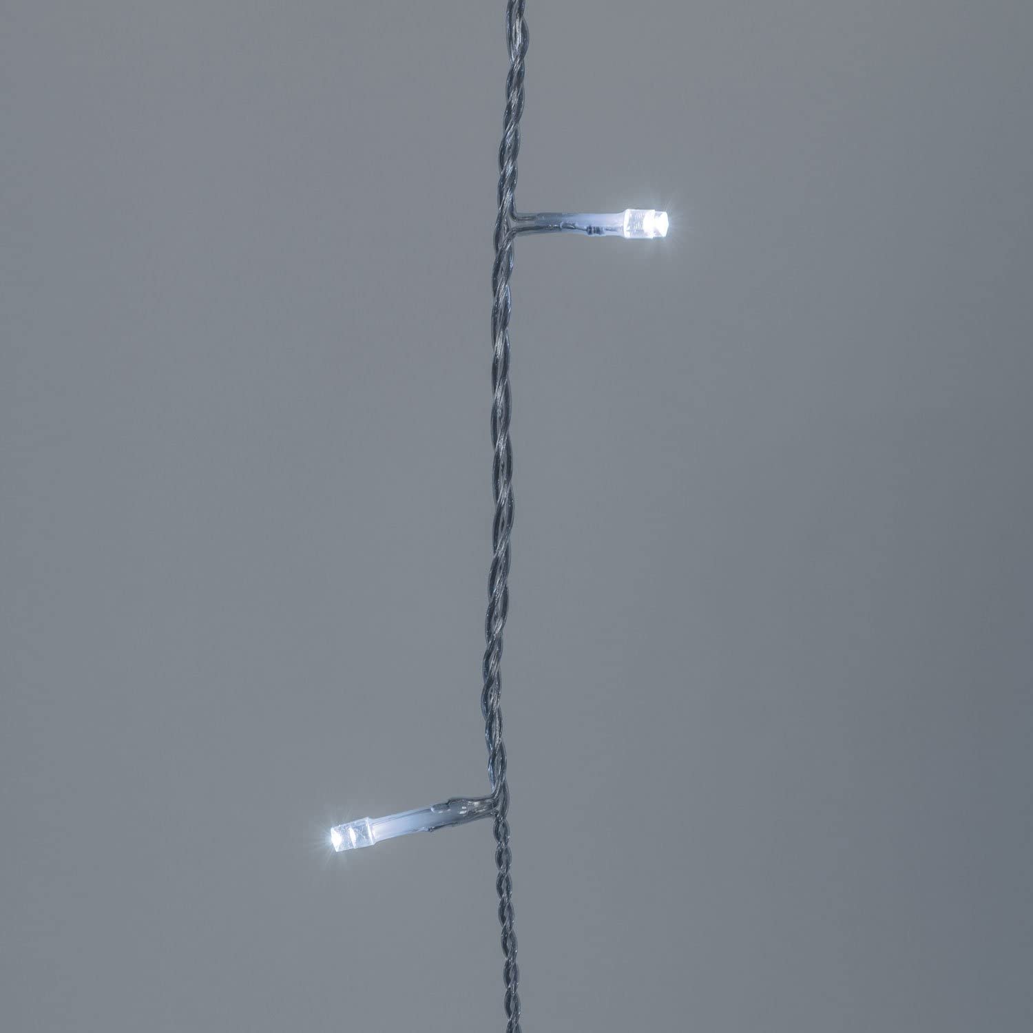 XMASKING Tenda 3 x 1,52 m, 182 LED Bianco Freddo, Cavo Trasparente, Giochi di Luce, luci di Natale, luci Natalizie - immagine 5