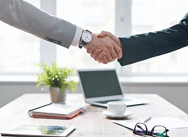 Handshake after job offer