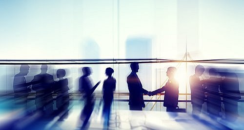 Consultancy recruitment - candidates and employers shaking hands