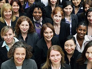 Group of women in management consulting